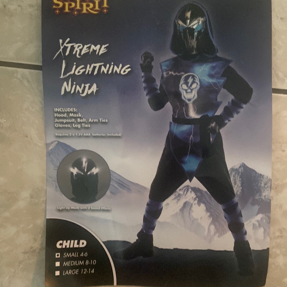 Child Halloween Ninja small 4-6